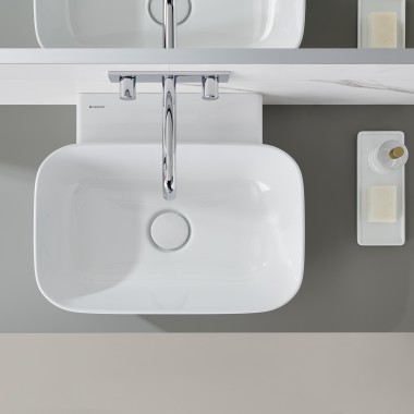 Lavabo à poser Geberit ONE en forme de coupelle Lavabo à poser Geberit ONE en forme de coupelle