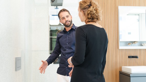 Consulenza sui WCdoccetta Geberit: valutazione della situazione in loco Consulenza sui WCdoccetta Geberit: valutazione della situazione in loco