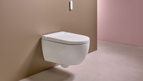 Geberit AquaClean Alba mit Fernbedienung Geberit AquaClean Alba mit Fernbedienung