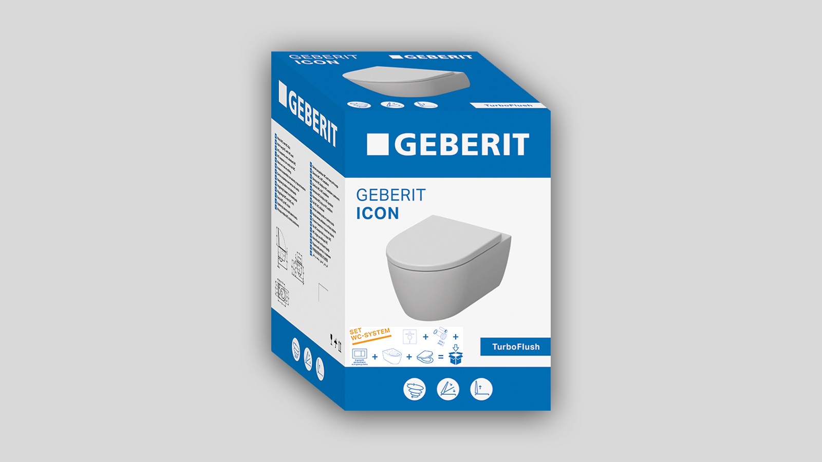Geberit Komplett-Set WC-System mit WC, Sitz, Betätigungsplatte und Zubehör Geberit Komplett-Set WC-System mit WC, Sitz, Betätigungsplatte und Zubehör
