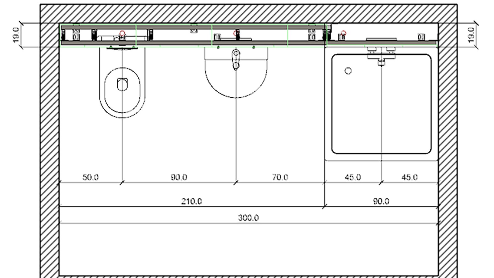 Plan de modèle Geberit Duofix und GIS Plan de modèle Geberit Duofix und GIS