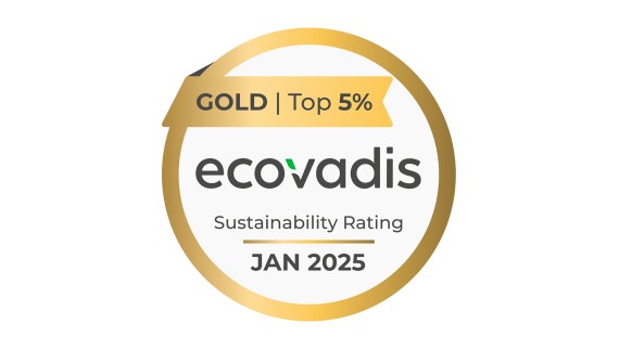 Gold-Medaille von EcoVadis für das Nachhaltigkeitsmanagement von Geberit (© Geberit) Gold-Medaille von EcoVadis für das Nachhaltigkeitsmanagement von Geberit (© Geberit)