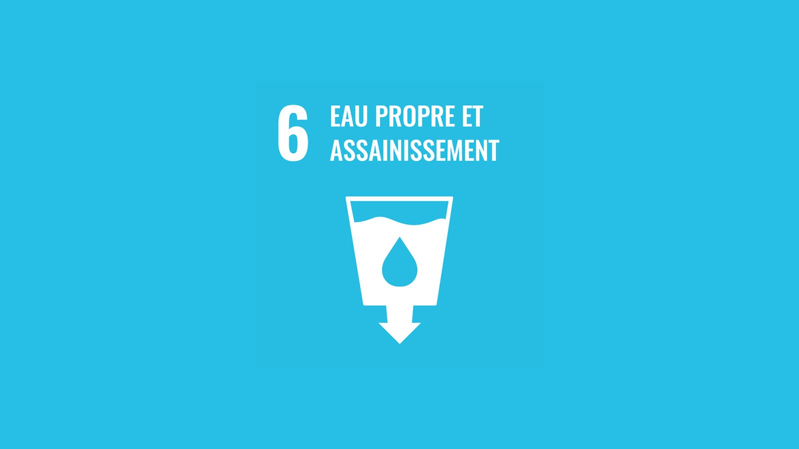 Objectif 6 des Nations Unies «Eau propre et assainissement» Objectif 6 des Nations Unies «Eau propre et assainissement»