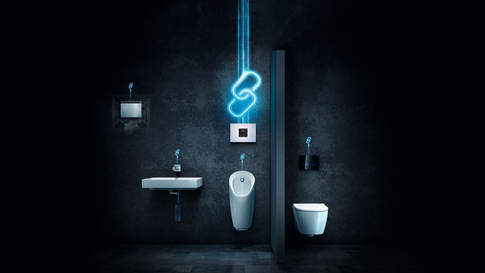 Geberit Connect pour la mise en réseau d’appareils sanitaires Geberit Connect pour la mise en réseau d’appareils sanitaires