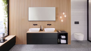Badezimmer mit Geberit ONE Produkten Badezimmer mit Geberit ONE Produkten