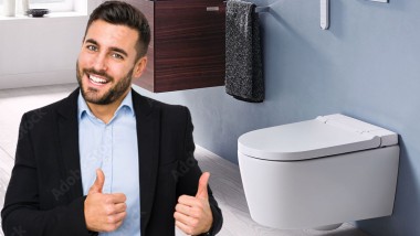 Zufriedener Geberit AquaClean Kunde