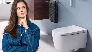 Interessierte Geberit AquaClean Kundin