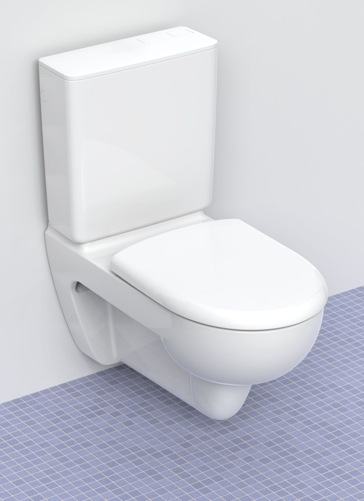 Geberit Aufputzspülkasten vor der Wand – für eine kostengünstige WC-Renovation Geberit Aufputzspülkasten vor der Wand – für eine kostengünstige WC-Renovation
