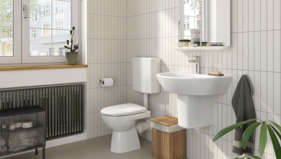 Geberit Aufputzspülkasten mit 2-Mengen-Spülung Geberit Aufputzspülkasten mit 2-Mengen-Spülung
