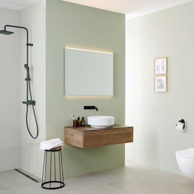 Specchio bagno 70x50 cm con luce led touch premium