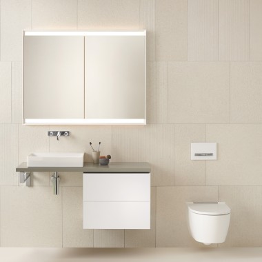 Plan de lavabo avec meuble sous lavabo