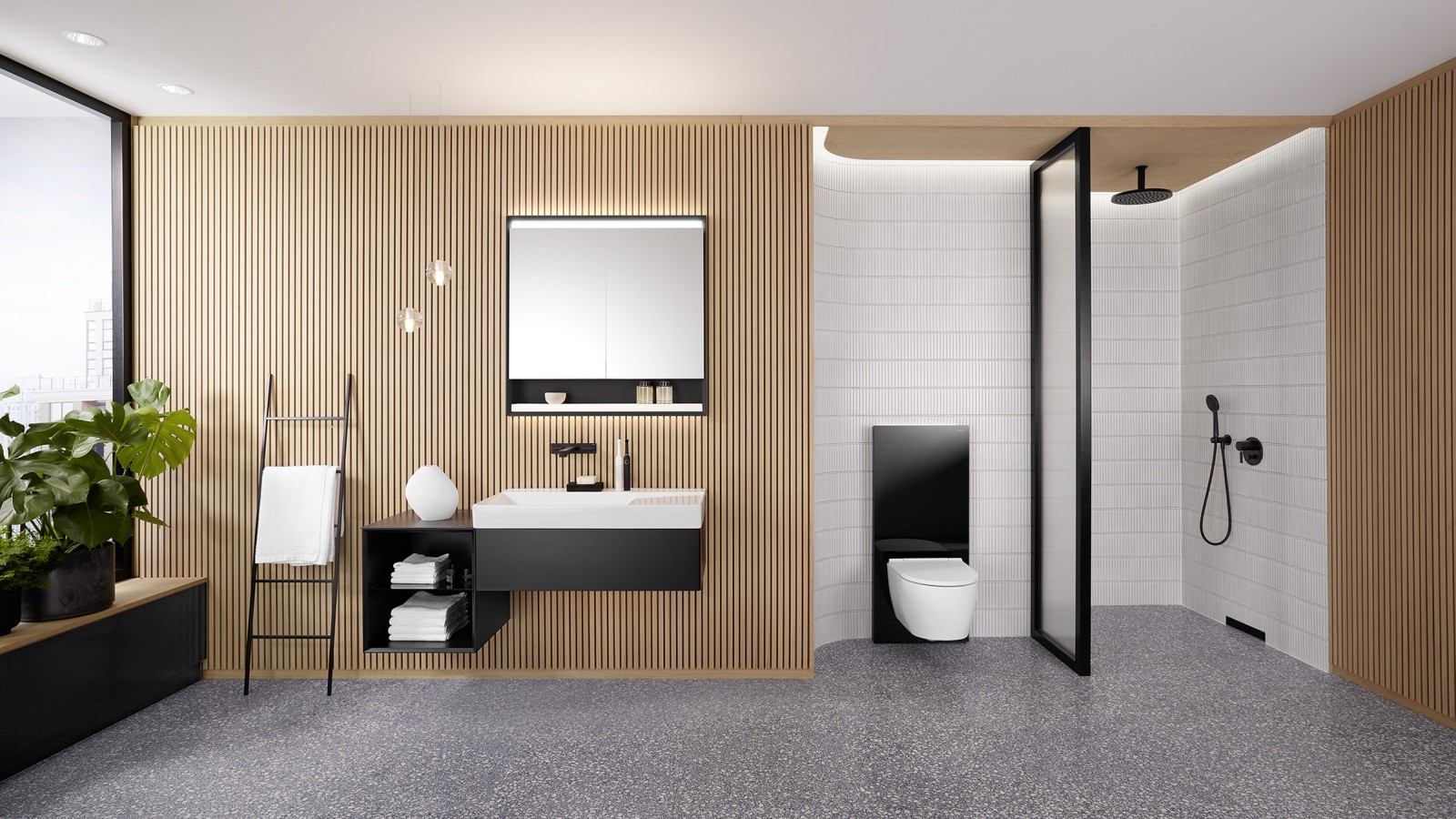 Série de bains Geberit ONE avec Geberit Monolith Série de bains Geberit ONE avec Geberit Monolith
