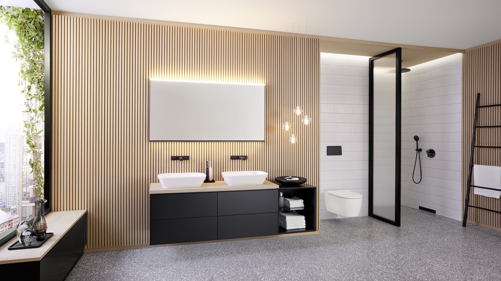 Bagno di grandi dimensioni con Geberit ONE Bagno di grandi dimensioni con Geberit ONE