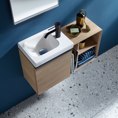 Lavabo Geberit iCon avec meuble pour la salle de bains d'invités