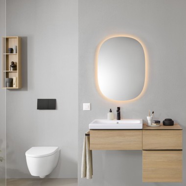 Meuble sous lavabo Geberit iCon avec armoire latérale