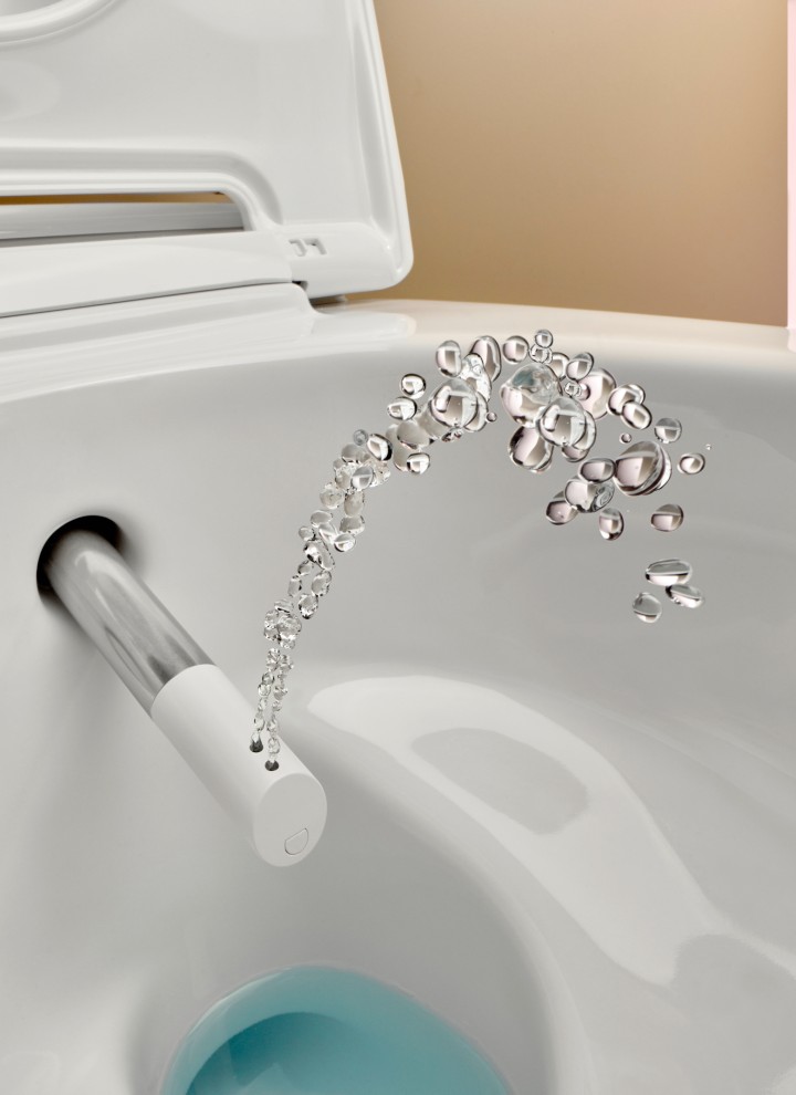WCdouche Geberit AquaClean avec buse de douchette