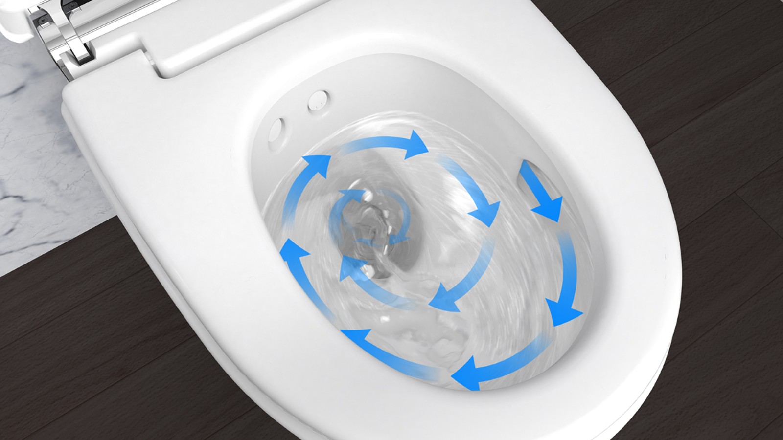 Technologie de rinçage TurboFlush Geberit AquaClean Technologie de rinçage TurboFlush Geberit AquaClean