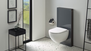 Bagno con modulo sanitario Geberit Monolith (© Geberit)