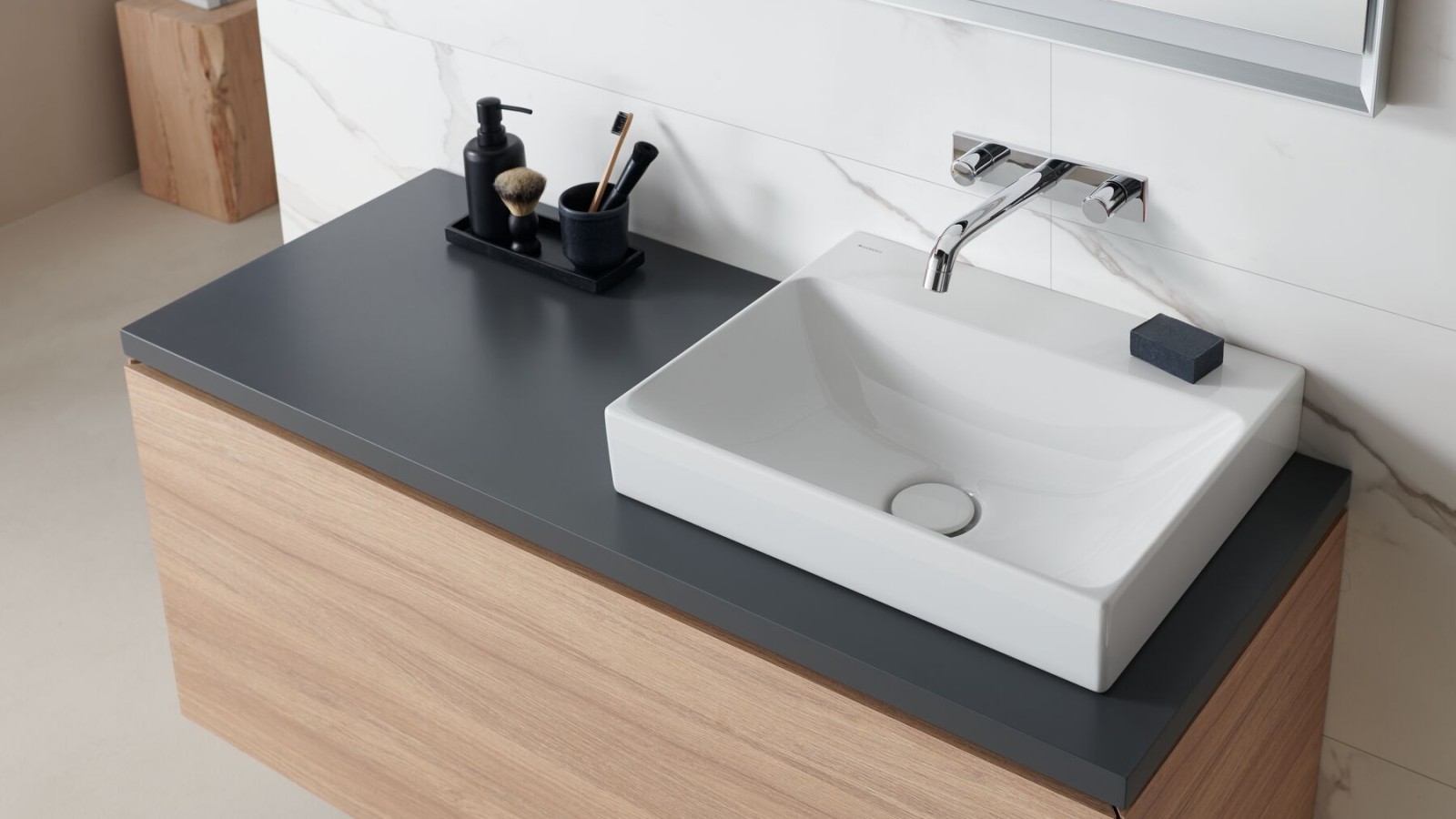 Lavabo à poser Geberit ONE avec meuble sous lavabo Lavabo à poser Geberit ONE avec meuble sous lavabo