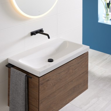 Lavabo Geberit iCon avec meuble sous lavabo Geberit ONE