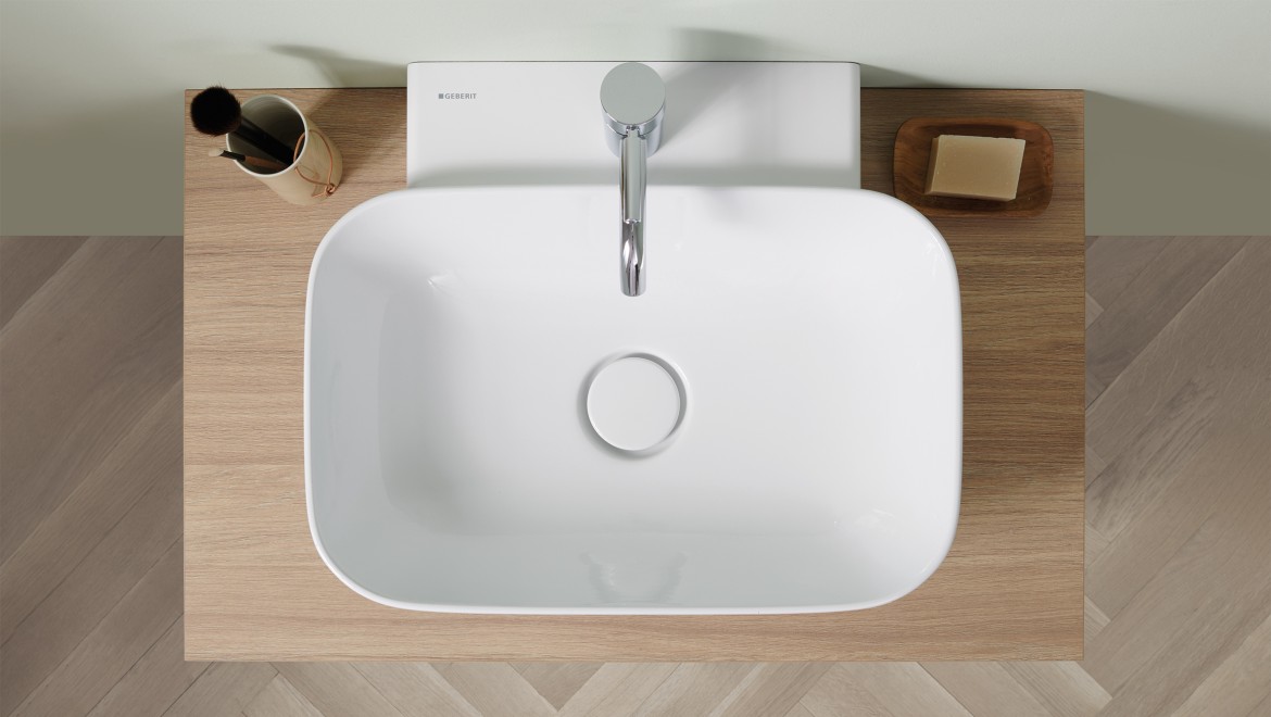 Lave-mains Geberit ONE avec meuble sous lavabo assorti