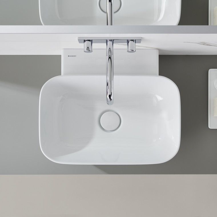 Lavabo à poser Geberit ONE en forme de coupelle