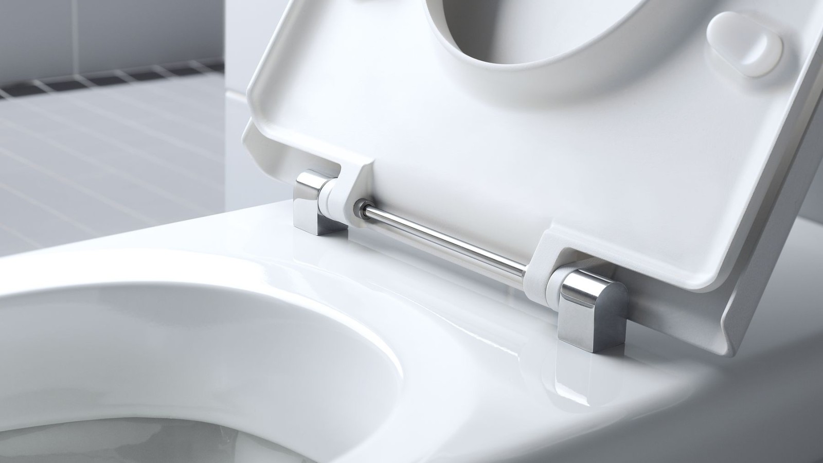 WC Geberit Renova Comfort avec tige de charnière en acier inoxydable WC Geberit Renova Comfort avec tige de charnière en acier inoxydable