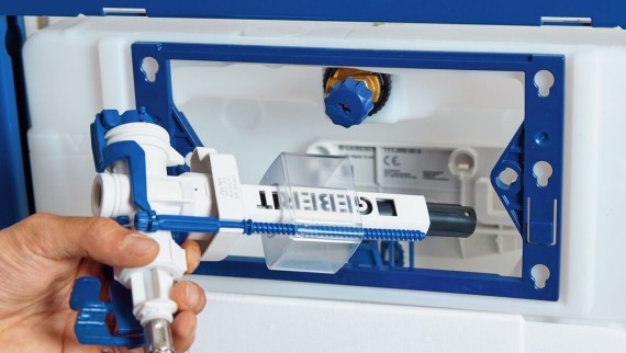 Geberit DuoFix et robinet flotteur Geberit type 383 pour le réservoir