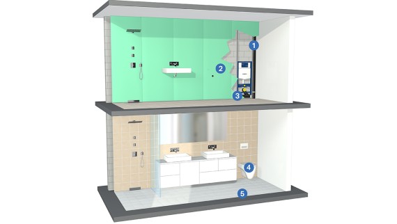 Solutions pour la protection acoustique dans les installations sanitaires