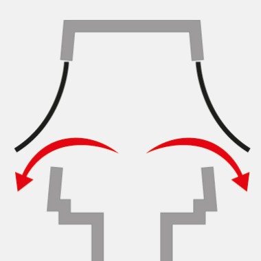 De la même manière, l’ouverture des membranes compense une éventuelle élévation de la pression issue de la canalisation. De la même manière, l’ouverture des membranes compense une éventuelle élévation de la pression issue de la canalisation.