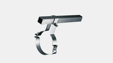 Geberit Pluvia: fixation des conduites au rail de suspension