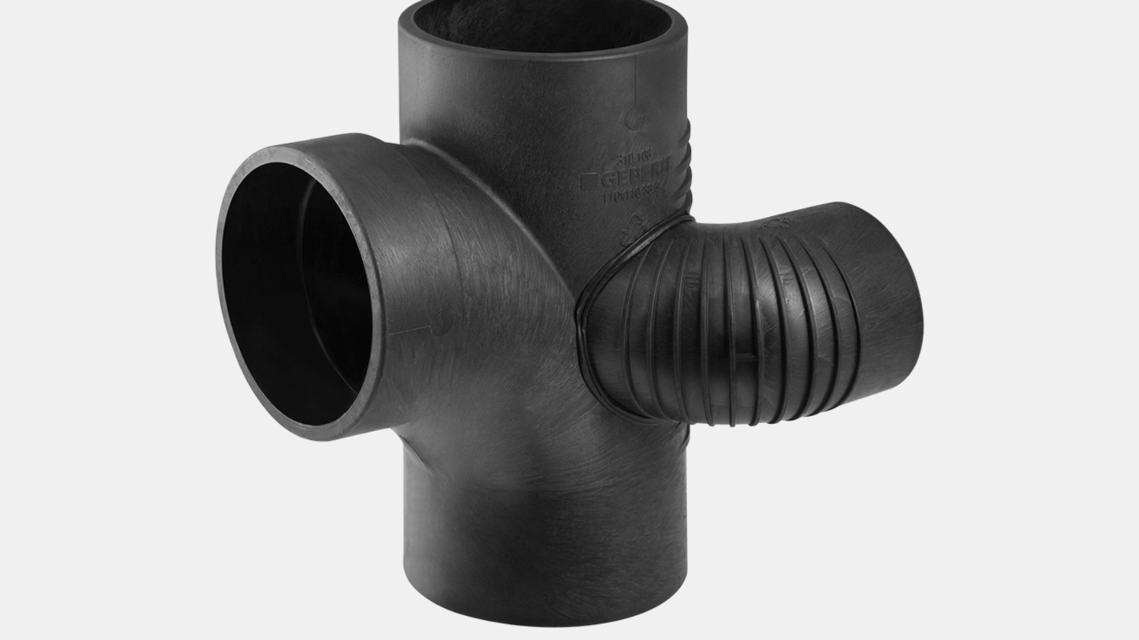 Braga curvata per vani tecnici Geberit Silent-db20 88,5° sinistra Braga curvata per vani tecnici Geberit Silent-db20 88,5° sinistra