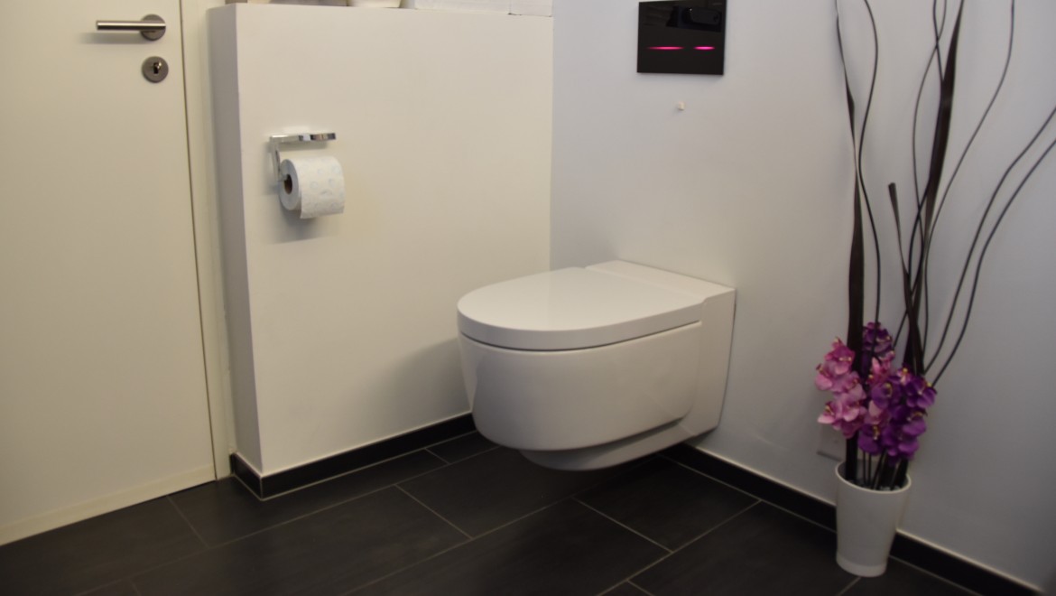 Salle de bains après rénovation avec divers produits Geberit Salle de bains après rénovation avec divers produits Geberit