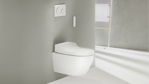 WCdouche Geberit AquaClean Tuma avec siège de WC adaptable flexible