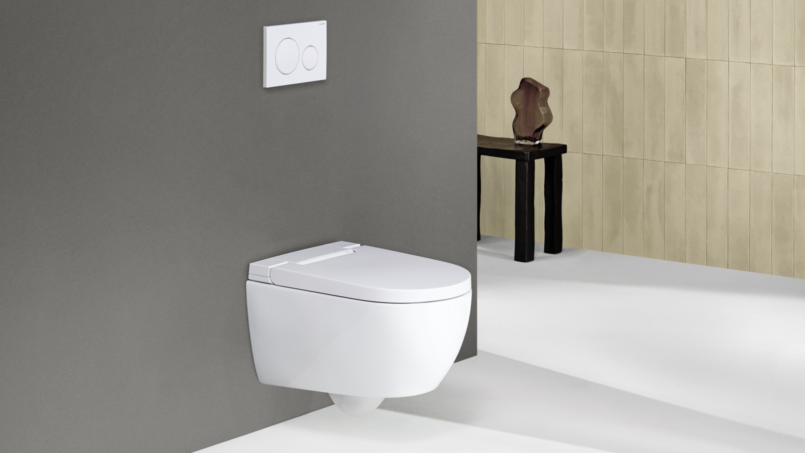Geberit AquaClean Alba con placca di comando Sigma20
