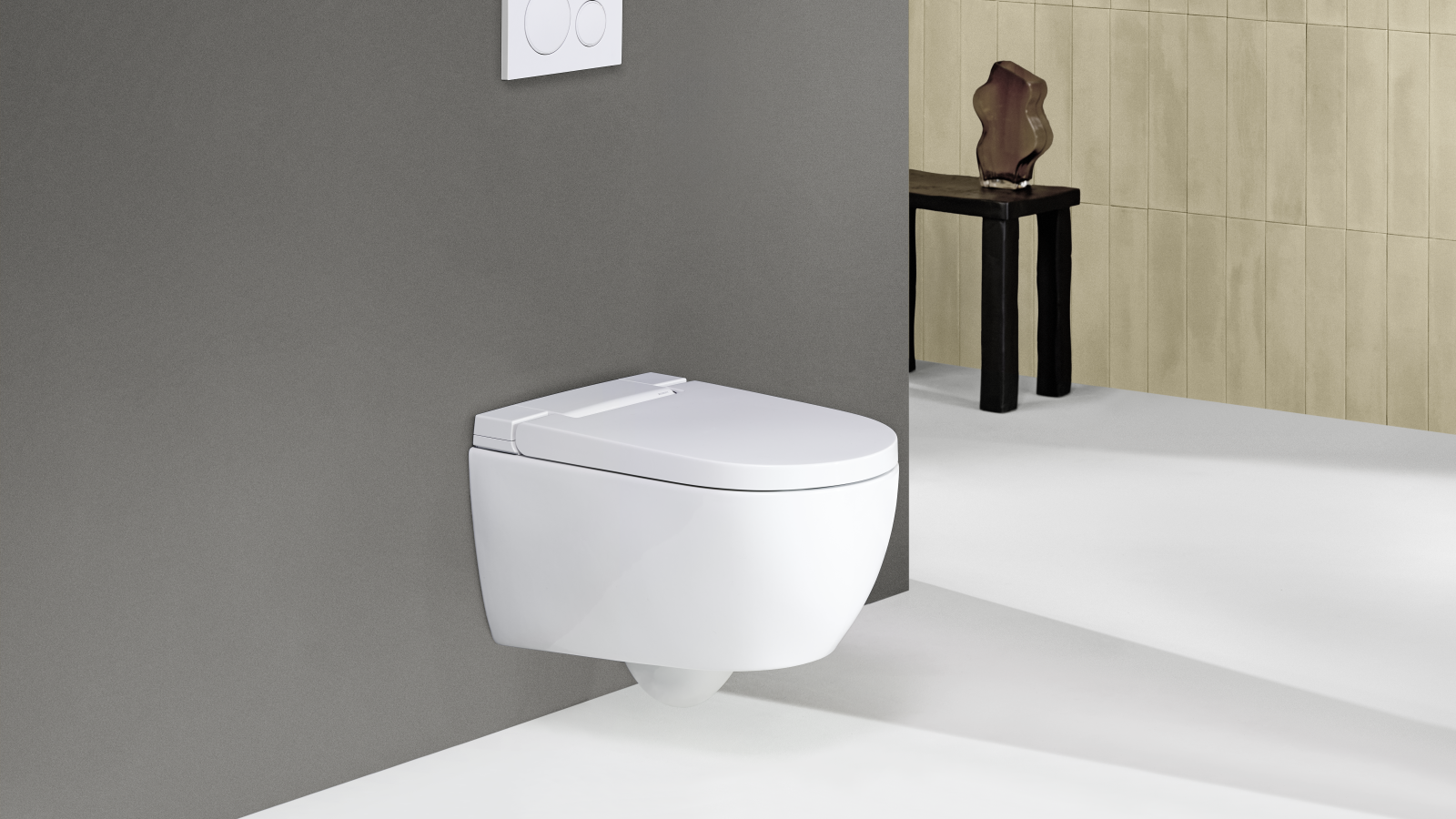 Geberit AquaClean Alba con placca di comando Sigma20
