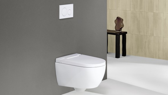 Geberit AquaClean Alba mit Fernbedienung Sigma 20 Geberit AquaClean Alba mit Fernbedienung Sigma 20