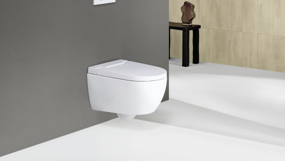 Geberit AquaClean Alba avec plaque de déclenchement Sigma20