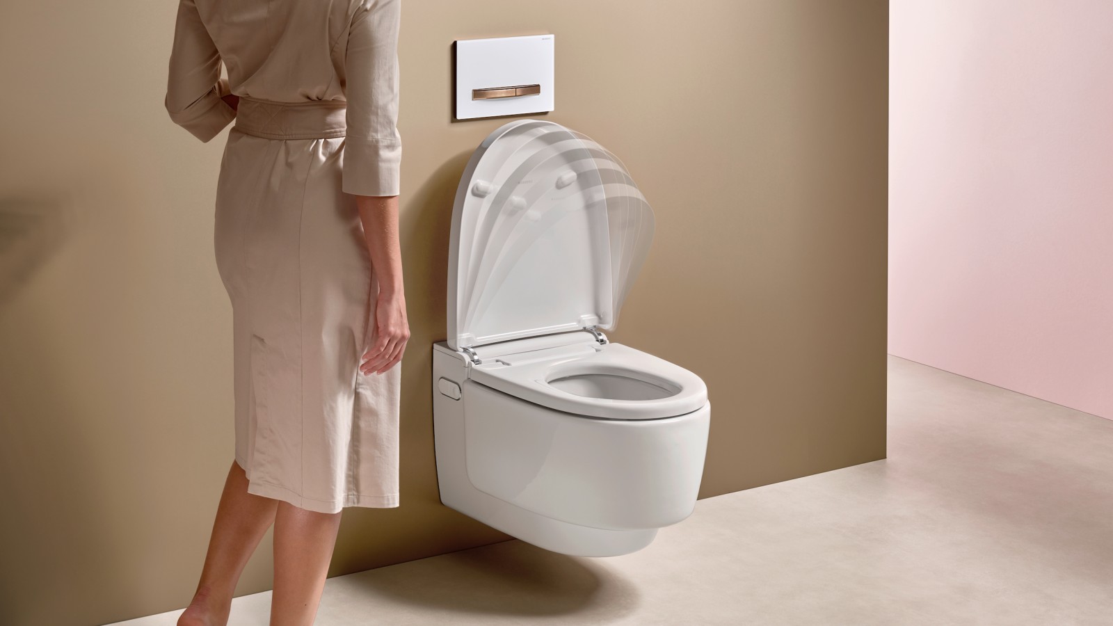 AquaClean Mera con abbassamento automatico del coperchio del WC tramite sensore d’avvicinamento
