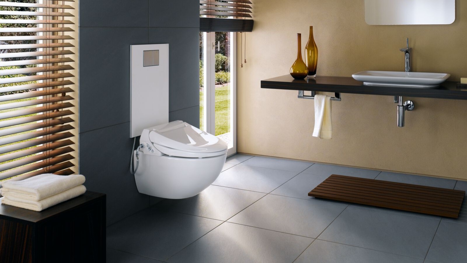 Geberit AquaClean 4000 avec panneau design Geberit AquaClean 4000 avec panneau design