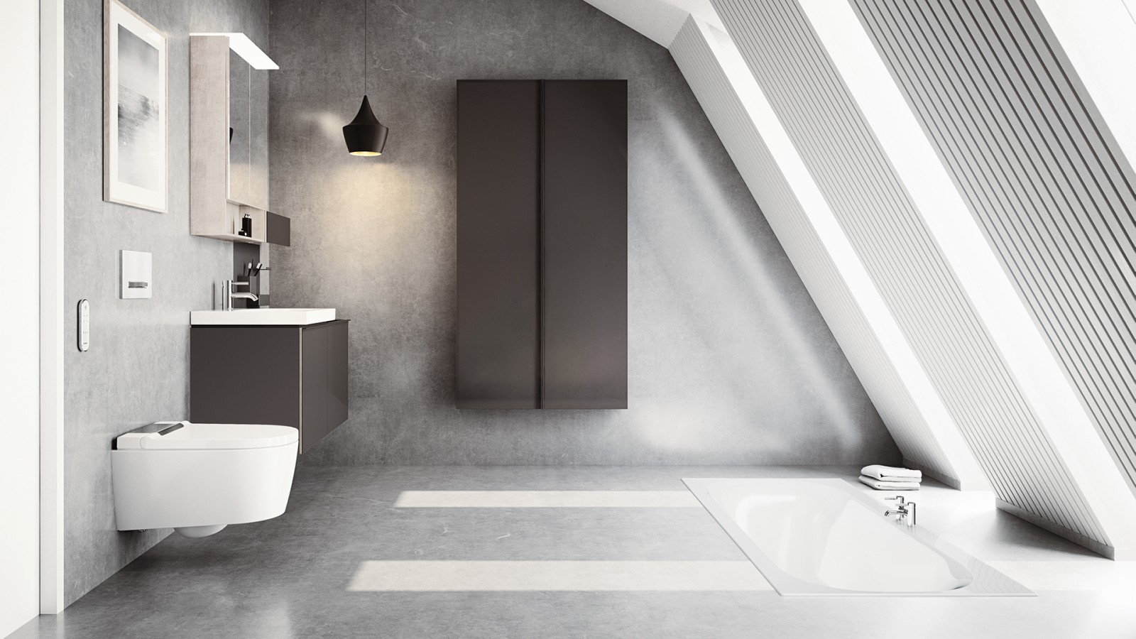 Geberit AquaClean Sela e mobili da bagno Acanto Geberit AquaClean Sela e mobili da bagno Acanto