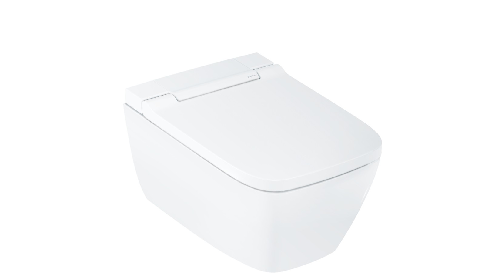 Geberit AquaClean Sela squadrato con copertura di design in bianco alpino Geberit AquaClean Sela squadrato con copertura di design in bianco alpino