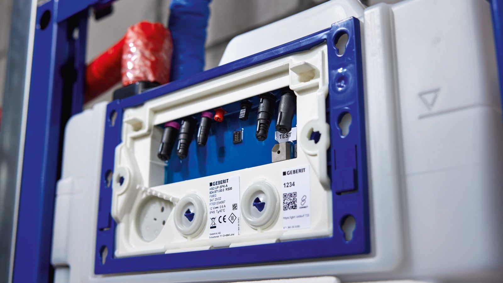 Risciacquo igienico Geberit HS50 nella cassetta di risciacquo ad incasso Risciacquo igienico Geberit HS50 nella cassetta di risciacquo ad incasso