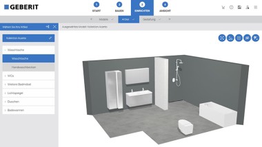 Illustrazione dal pianificatore bagno in 3D