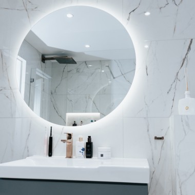 Miroir lumineux rond