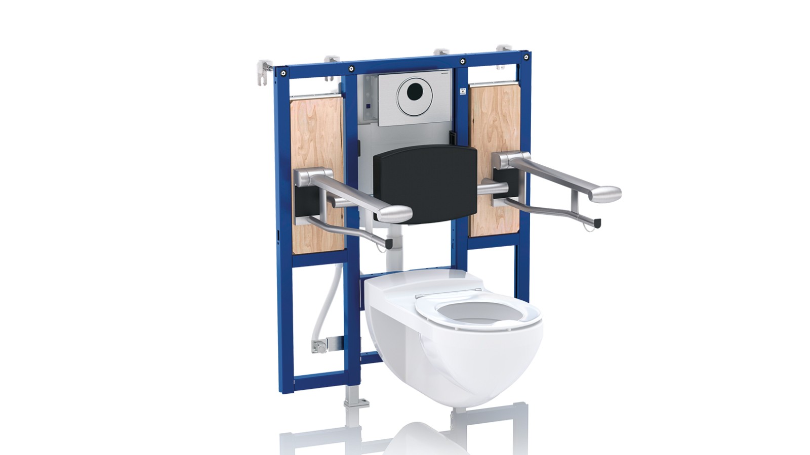 WC adapté PMR avec élément d'installation Geberit Duofix