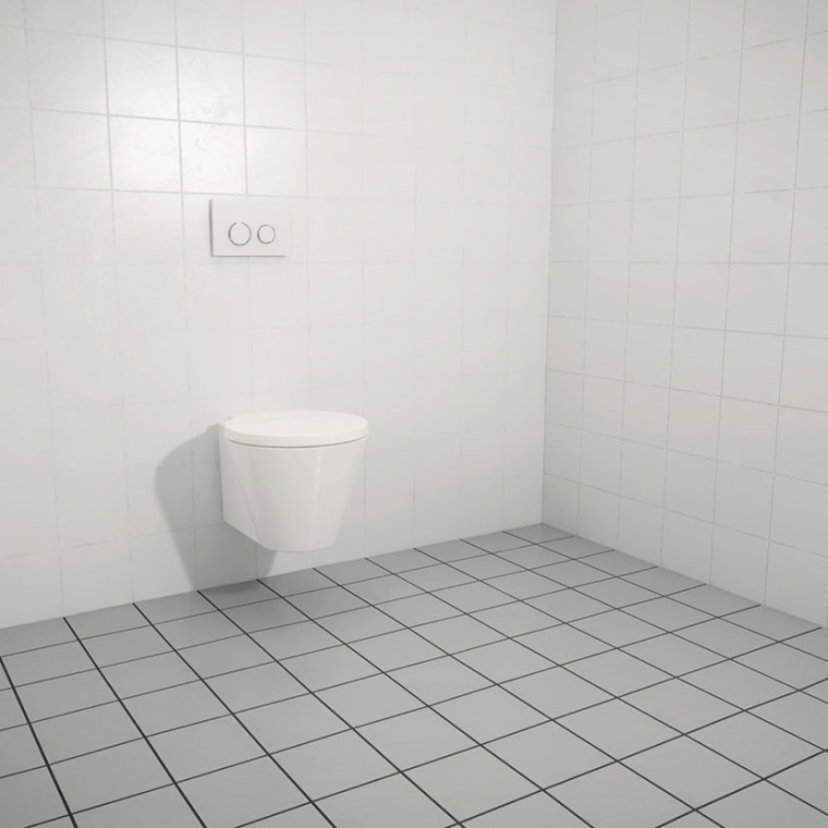 Anbringen Sanitärapparate an gefliester Wand Anbringen Sanitärapparate an gefliester Wand