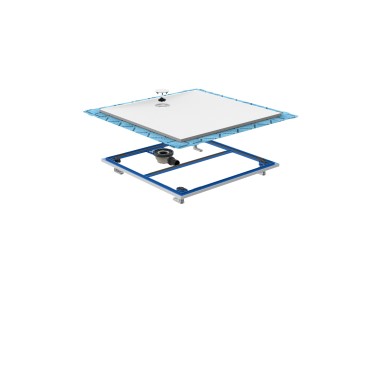 Installationsset Setaplano und Setaplano Duschwanne mit vormontierter Dichtfolie Installationsset Setaplano und Setaplano Duschwanne mit vormontierter Dichtfolie