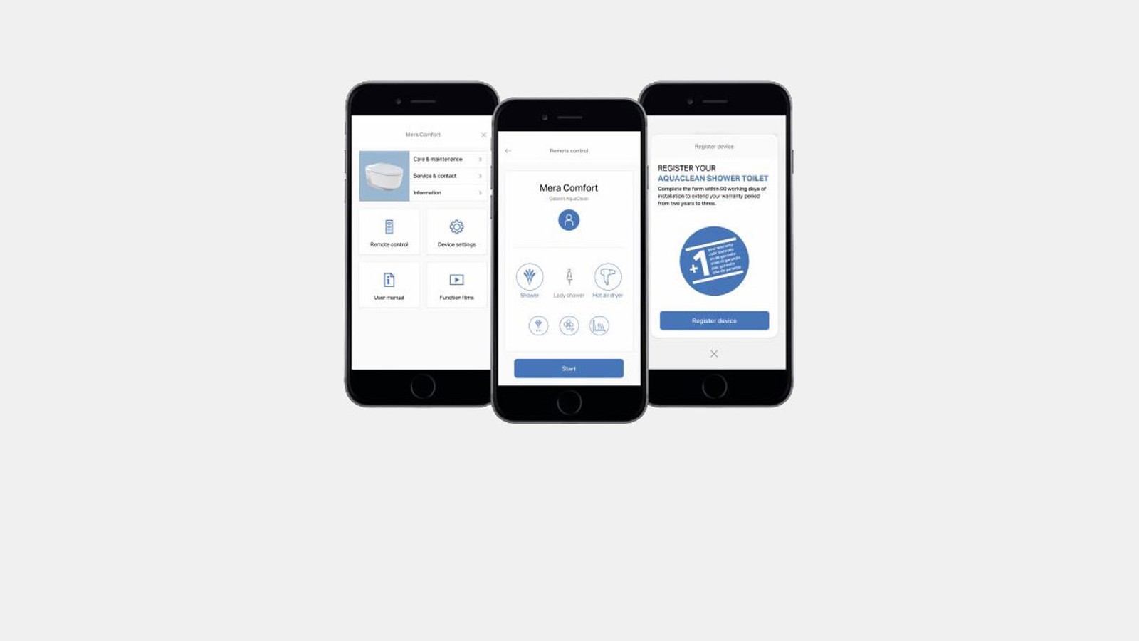 Schermate Geberit Home Schermate Geberit Home