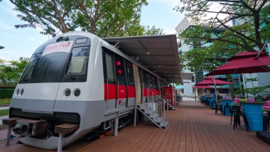 Train Pod Hotel a Singapore (© Watson Lau)